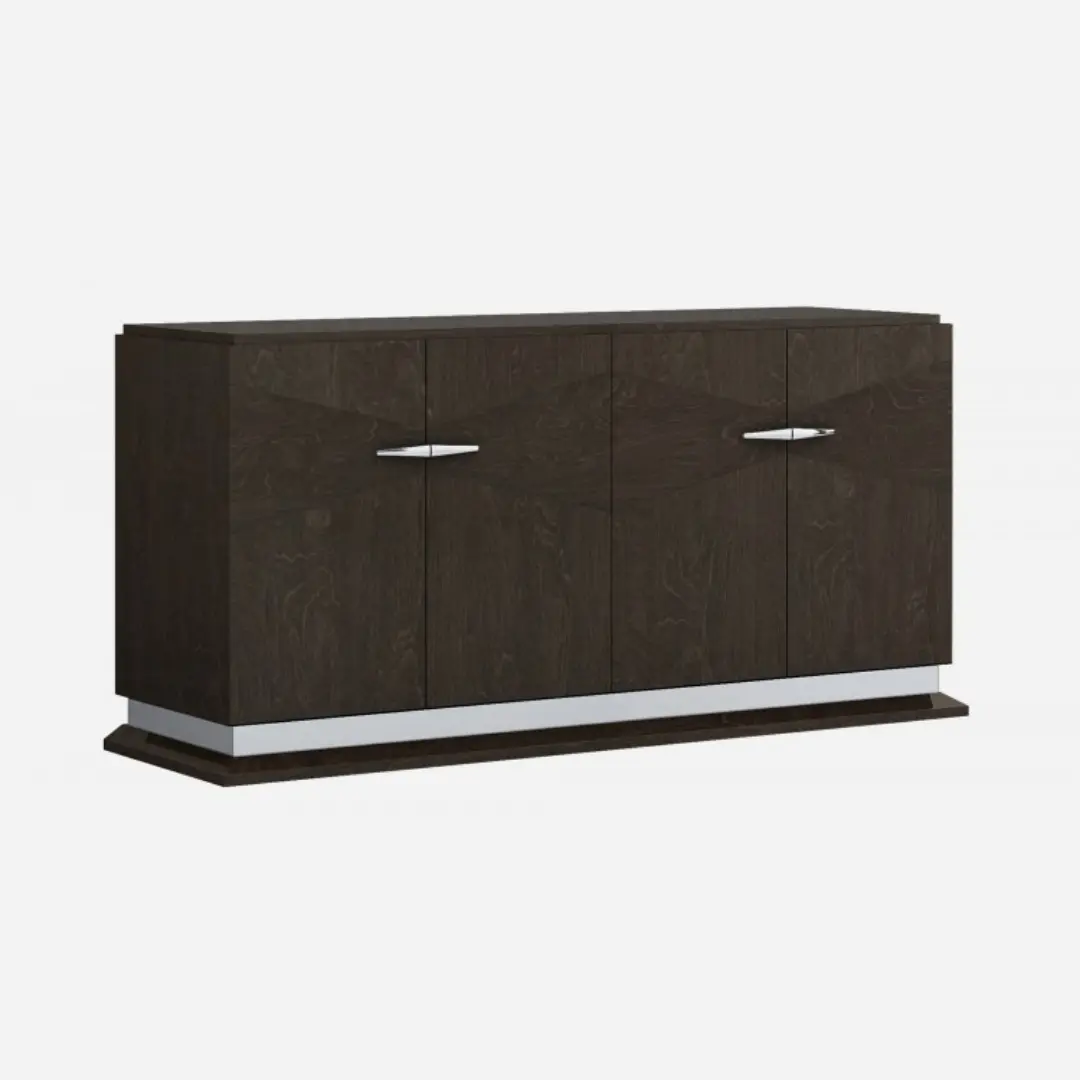 D845 High Gloss Dark Gray Buffet By Gu Furniture | Mobilia Cleopatra 3 D845 High Gloss Dark Gray Buffet By Gu Furniture - Image 1