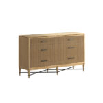 Loft Reeded Dresser in Natural Maple Finish