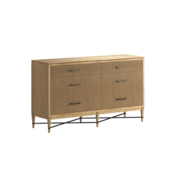 Loft Reeded Dresser in Natural Maple Finish
