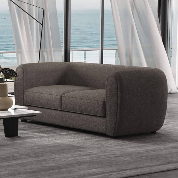 Verdal Loveseat In Charcoal Gray Boucle – Fm61001Gy-Lv By Furniture Of America | Mobilia Cleopatra 3 Verdal Loveseat in Charcoal Gray Boucle – FM61001GY-LV by Furniture of America