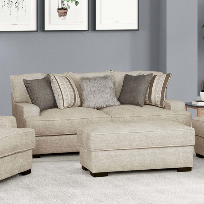 Ardenfold Sofa In Beige Fabric – Fm64201Bg-Sf By Furniture Of America | Mobilia Cleopatra 3 Ardenfold Sofa in Beige Fabric – FM64201BG-SF by Furniture of America