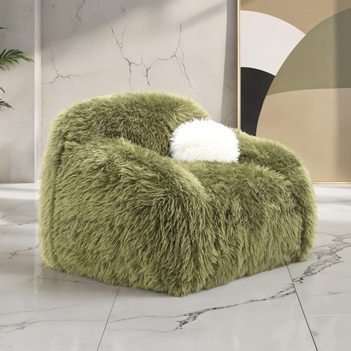 Darwen Swivel Chair In Green Faux Fur – Fm64006Gr-Ch-Sw By Furniture Of America | Mobilia Cleopatra 3 Darwen Swivel Chair in Green Faux Fur – FM64006GR-CH-SW by Furniture of America