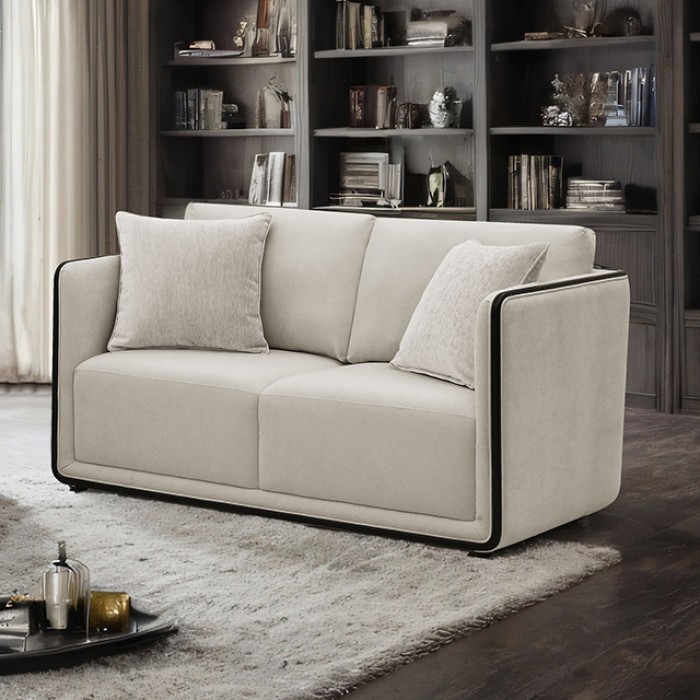 Benilde Loveseat In Taupe Chenille – Fm67004Tp-Lv By Furniture Of America | Mobilia Cleopatra 3 Benilde Loveseat in Taupe Chenille – FM67004TP-LV by Furniture of America