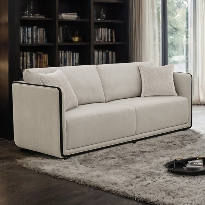 Benilde Sofa In Taupe Chenille – Fm67004Tp-Sf By Furniture Of America | Mobilia Cleopatra 3 Benilde Sofa in Taupe Chenille – FM67004TP-SF by Furniture of America