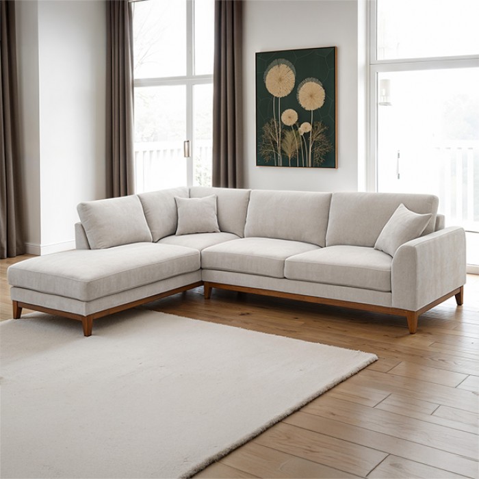 Watton Sectional With Left Chaise In Light Gray Chenille – Fm64008Tp-Sect-L By Furniture Of America | Mobilia Cleopatra 3 Watton Sectional with Left Chaise in Light Gray Chenille – FM64008TP-SECT-L by Furniture of America