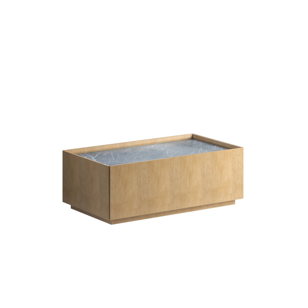 Rectangular Coffee Table With Marble Top By Art Furniture | Mobilia Cleopatra 3 Rectangular Coffee Table with Marble Top