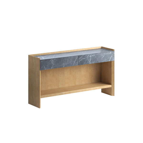 Loft Console Table With Marble Top By Art Furniture | Mobilia Cleopatra 3 Loft Console Table with Marble Top