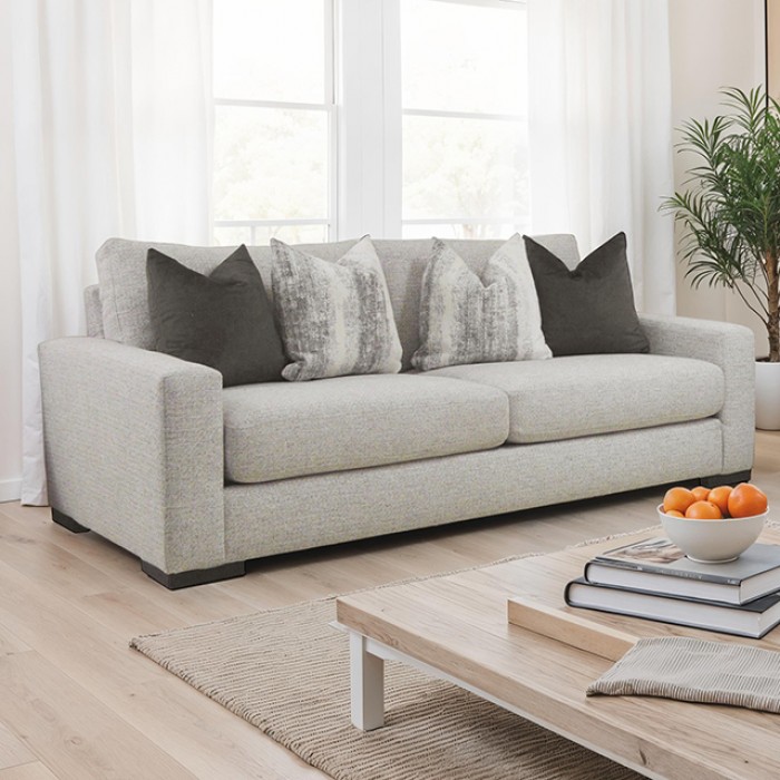 Romsey Loveseat In Light Gray – Sm6093-Lv By Furniture Of America | Mobilia Cleopatra 3 Romsey Loveseat in Light Gray – SM6093-LV by Furniture of America