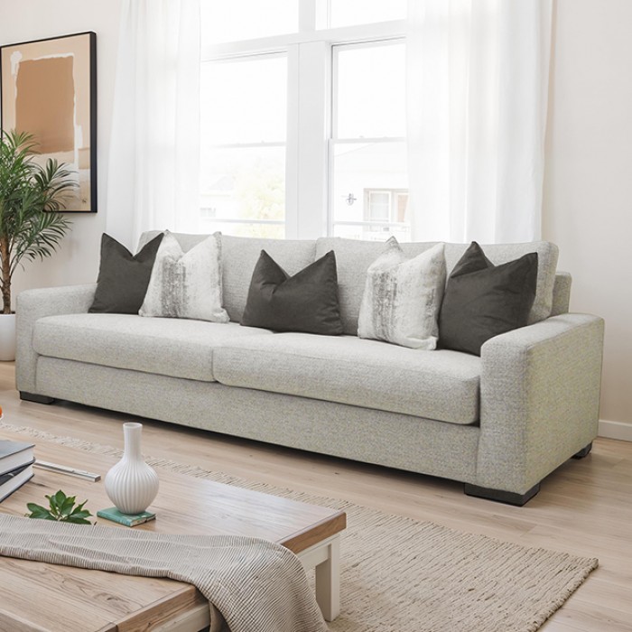Romsey Sofa In Light Gray – Sm6093-Sf By Furniture Of America | Mobilia Cleopatra 3 Romsey Sofa in Light Gray – SM6093-SF by Furniture of America
