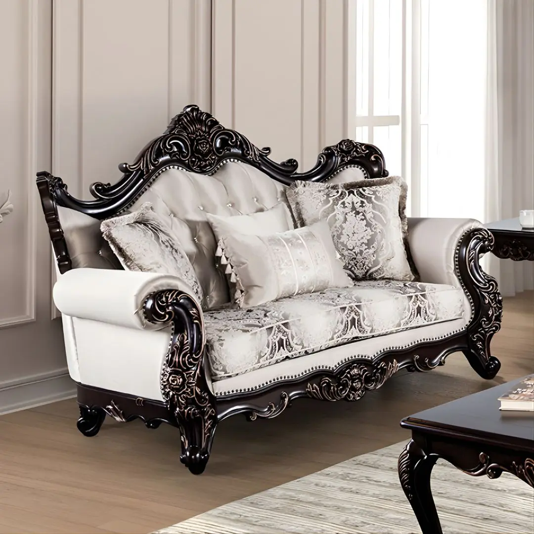 Palencia Loveseat | Fm65005Bg-Lv By Furniture Of America | Mobilia Cleopatra 3 Palencia Loveseat | FM65005BG-LV by Furniture of America - Image 1