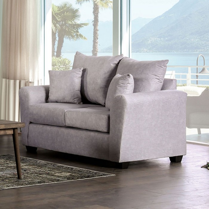 Croydon Loveseat In Light Gray – Sm7755-Lv By Furniture Of America | Mobilia Cleopatra 3 Croydon Loveseat in Light Gray – SM7755-LV by Furniture of America