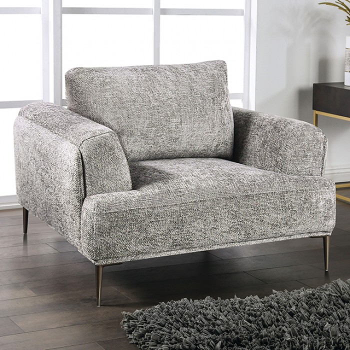 Gladbach Contemporary Gray Chenille Chair – Fm63007Gy-Ch By Furniture Of America | Mobilia Cleopatra 3 Gladbach Contemporary Gray Chenille Chair – FM63007GY-CH