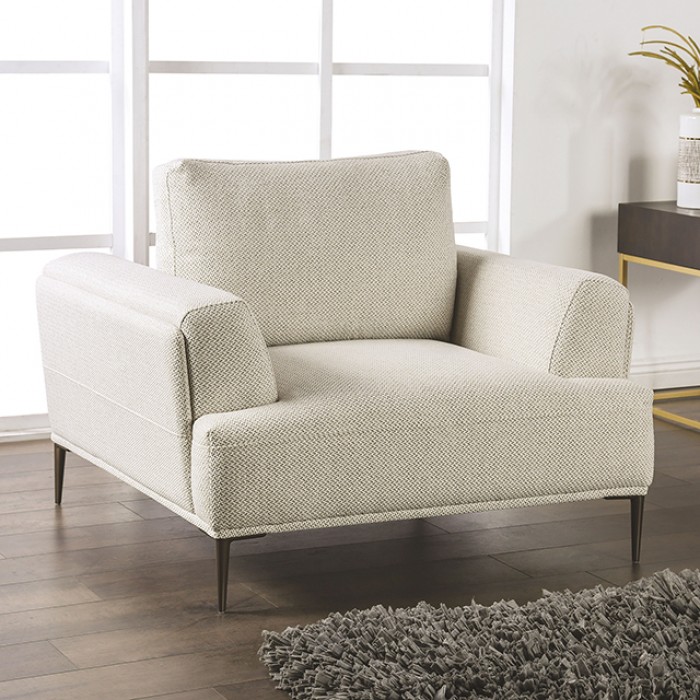 Gladbach Contemporary Beige Chenille Chair – Fm63007Bg-Ch By Furniture Of America | Mobilia Cleopatra 3 Gladbach Contemporary Beige Chenille Chair – FM63007BG-CH