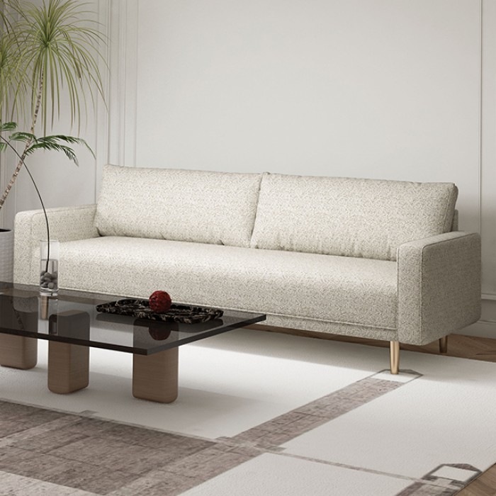 Elverum Contemporary Off-White Boucle Sofa – Fm61000Wh-Sf By Furniture Of America | Mobilia Cleopatra 3 Elverum Contemporary Off-White Boucle Sofa – FM61000WH-SF