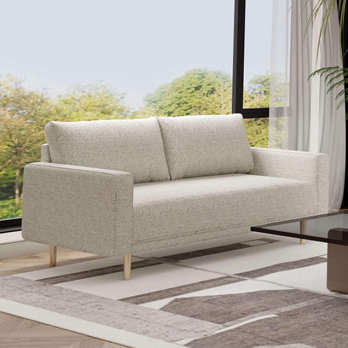 Elverum Contemporary Off-White Boucle Loveseat – Fm61000Wh-Lv By Furniture Of America | Mobilia Cleopatra 3 Elverum Contemporary Off-White Boucle Loveseat – FM61000WH-LV
