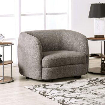 Versoix Contemporary Charcoal Gray Boucle Chair – FM61003GY-CH