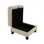 Moretaine Beige Storage Ottoman with Hidden Compartment – SL6932BG-OT
