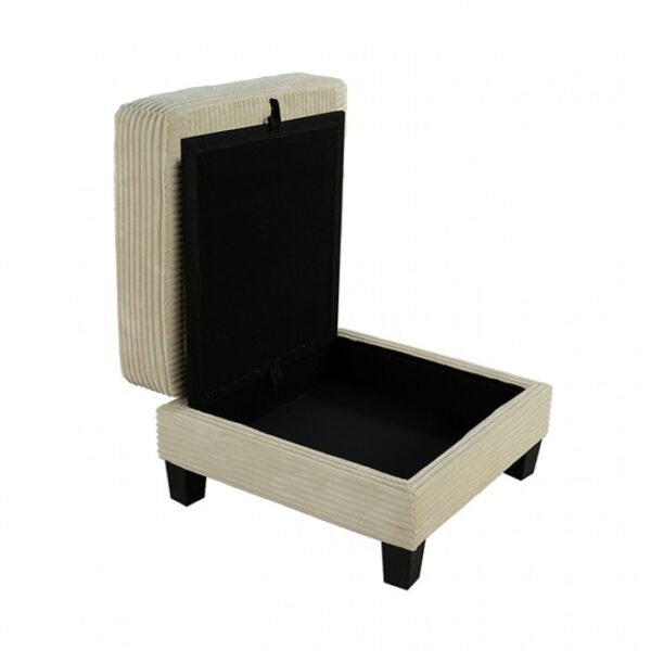 Moretaine Beige Storage Ottoman with Hidden Compartment – SL6932BG-OT