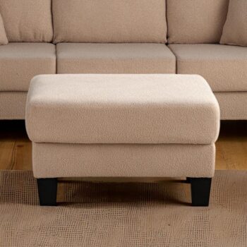 Cinderford Beige Storage Ottoman with Hidden Storage – SL6936BG-OT