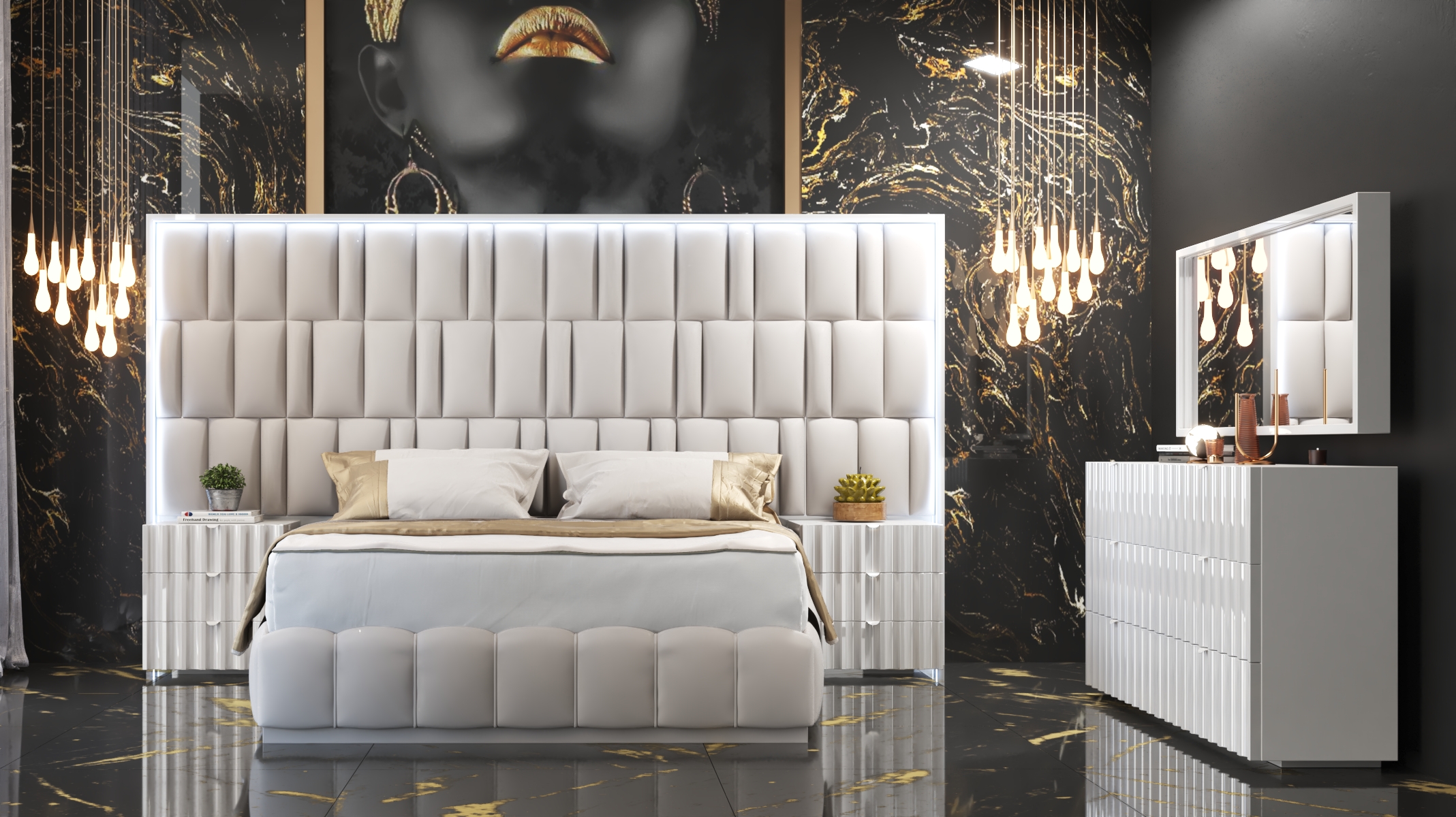 Luxury Leather bedroom 