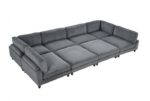 Dagenham Gray Sectional Sofa [B] – Contemporary Modular Comfort | FM6800GY-B