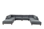 Dagenham Gray Sectional Sofa [B] – Contemporary Modular Comfort | FM6800GY-B