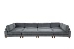 Dagenham Gray Sectional Sofa [B] – Contemporary Modular Comfort | FM6800GY-B