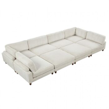Dagenham Beige Sectional Sofa [B] – Contemporary Modular Comfort | FM6800BG-B