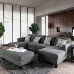 Lowry Gray Sectional Sofa with Ottoman – Transitional Comfort & Style | CM6363-SET