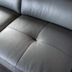 Vadso Contemporary Dark Gray Leather Match Sectional Sofa with Left Chaise | FM69005DG-SECT-L