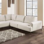 Gladbach Contemporary Beige Large L-Sectional Sofa with Extendable Backrest & Feather Blend Cushions | FM63007BG-SECT-LL