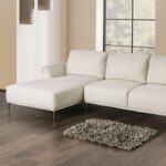 Gladbach Contemporary Beige Sectional Sofa with Left Chaise & Extendable Backrest | FM63007BG-SECT-L