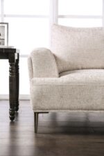 Gladbach Contemporary Light Brown Large L-Sectional Sofa with Extendable Backrest | FM63007LB-SECT-LL