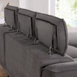 Napanee Contemporary Dark Gray Sectional Sofa with Adjustable Headrests | CM6254GY-SECT