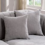 Goodwick Mid-Century Modern Light Gray Chenille Sectional Sofa with Chaise | CM6947-SECT
