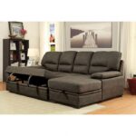 Alcester Contemporary Brown Sectional Sofa Bed with Storage | CM6908BR-SET