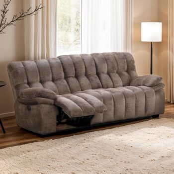 Hieronymus Dark Brown Manual Reclining Sofa with Pillow Top Arms | FM64001DB-SF-M