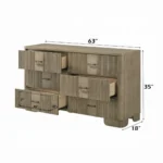 Lakkari Dresser in Antique Oak Finish BD04875 By ACME - Image 3