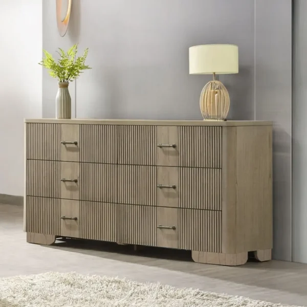 Lakkari Dresser in Antique Oak Finish BD04875 By ACME - Image 2