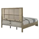 Lakkari Antique Oak Bed with LED Light By ACME - Image 2