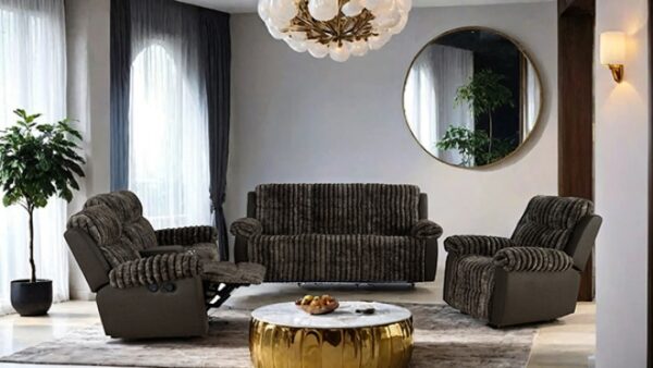 Dionysus Manual Reclining Sofa – Transitional Style with Modern Features