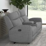 Antonius Gray Manual Recliner Loveseat – Comfort and Convenience