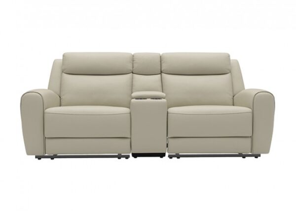 Jacobus Beige Manual Recliner Loveseat – Compact Luxury and Function