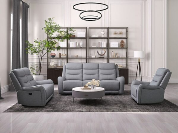 Matthias Gray Manual Sofa – Transitional Style Meets Everyday Comfort