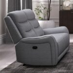 Matthias Gray Manual Loveseat – Compact Transitional Comfort