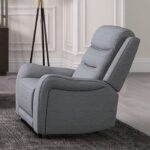 Matthias Gray Manual Recliner – Compact Comfort with Transitional Style