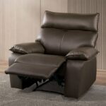 Onoria Brown Manual Recline Chair – Modern Comfort in a Compact Seat