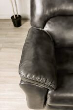 Josias Sofa – Transitional Dark Gray Reclining Comfort