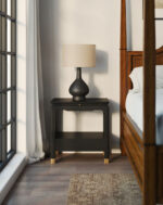 Eave 1-Drawer Nightstand in Gray Finish