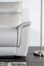 Bienne Loveseat Manual Recliner – Transitional Taupe Comfort